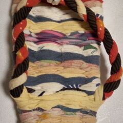 民芸品風手作り草履の画像