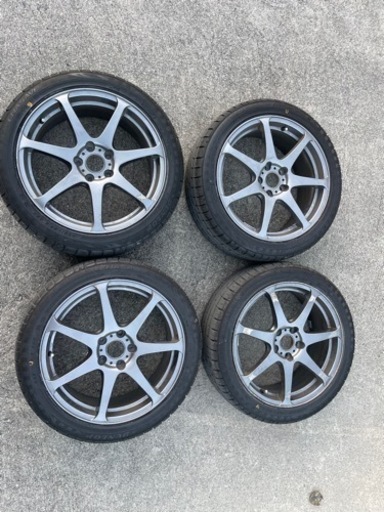 18インチ　タイヤホイール　バリ山