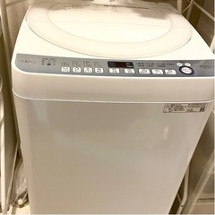 シャープ2019年製　7kg 洗濯機　1年半使用〜の画像