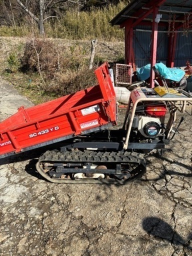 油圧　ダンプ　クローラー　運搬車　ガソリン　500kg