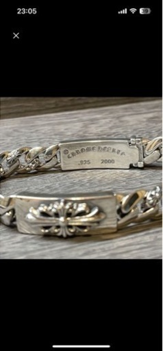 クロムハーツフローラル/ダガーダブルIDブレスレット