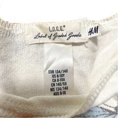 H&M  L.O.G.G  セーター　蝶々柄　レディースの画像