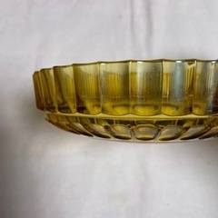 飴色ガラス製皿　3枚の画像