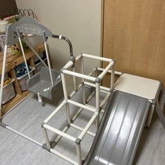 おりたたみわんぱくスライダージム ブランコ付DXジャングルジムの画像