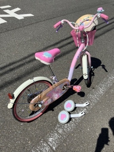 子供 自転車 18インチ ディズニー プリンセス