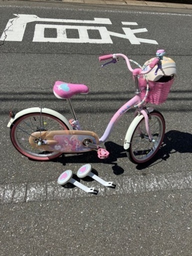 子供 自転車 18インチ ディズニー プリンセス