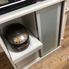 ニトリ　レンジボード　　ニトリ キッチンカウンター リーフ80CT WH
