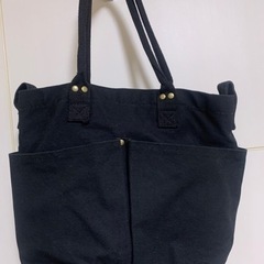 美品☆ニトリ☆マルチポケットトートバッグ☆ブラック☆Sサイズの画像