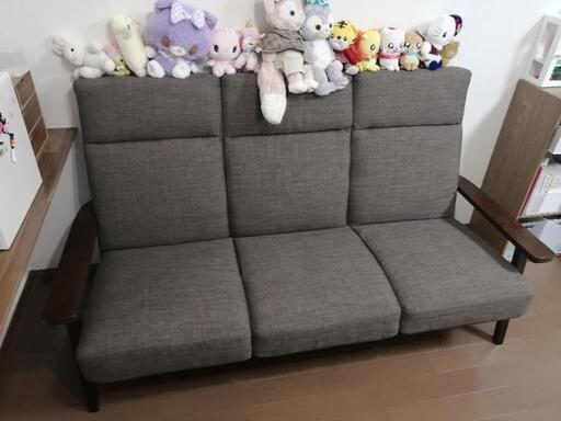 【受け渡し決定】【美品】3人掛け　ソファー