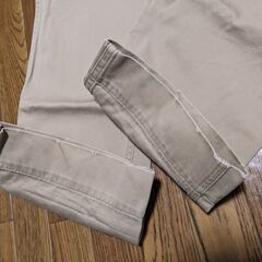ボタン紛失・美布地☆417 EDIFICE オリジナル チノパンツ ベージュ W76cm ストレートシルエットの画像