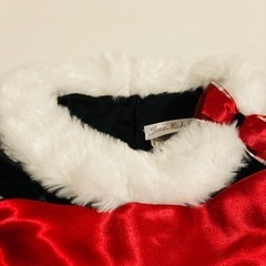 【美品】ファー＆ベロアドレス　チュール付き　80サイズの画像