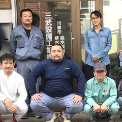 建設現場に於ける空調・衛生配管工事の画像