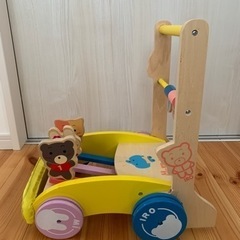 ベビー押し車　木製