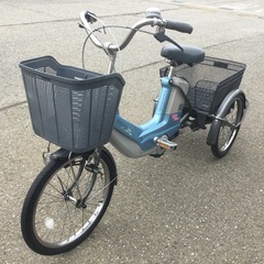 ナショナル　三輪電動自転車　バッテリーダメ、古いですがまだきれいです