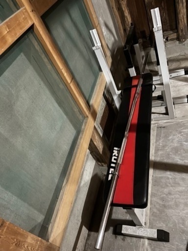 下手渡し アイロテック ベンチ台 公式 バーベルシャフト セーフティー