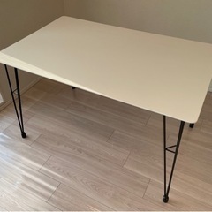 【ダイニングテーブル】　ホワイト　美品の画像