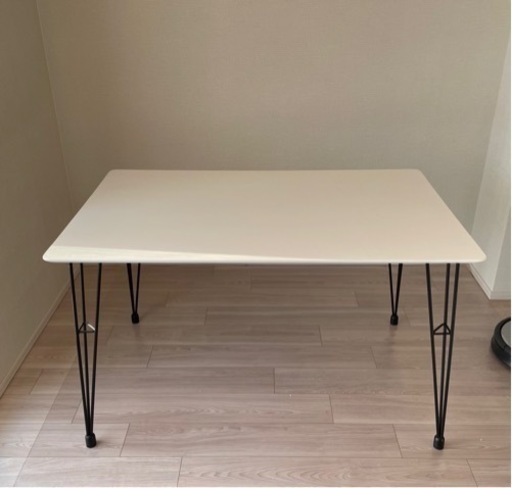 【ダイニングテーブル】　ホワイト　美品