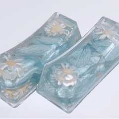 【新品】白いお花の箸置き＋向日葵の箸置き