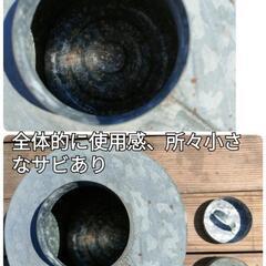 ①昭和レトロ　ブリキ缶　お茶缶　お茶葉保存容器の画像