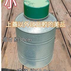 ①昭和レトロ　ブリキ缶　お茶缶　お茶葉保存容器の画像