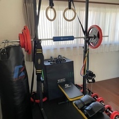 バーベル・ダンベル140kg・チンニングバー・サンドバッグ・ベン...