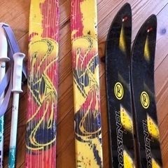 スキー板×2 、ブーツ(23.5)、ストック×3の画像