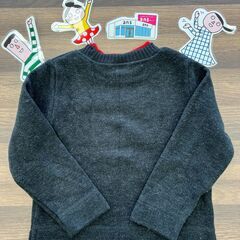 【中古】100A　バーバリー　子供用ニットの画像