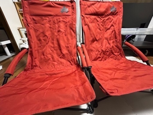 logos キングあぐらチェア　2脚セット