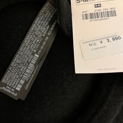 【ZARA】シャイニーベレー帽の画像