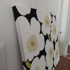 北欧　マリメッコ　ウニッコ　ファブリックパネルの画像