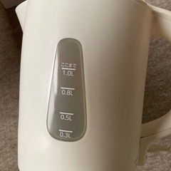 【決まりました】ケトル・白色の画像
