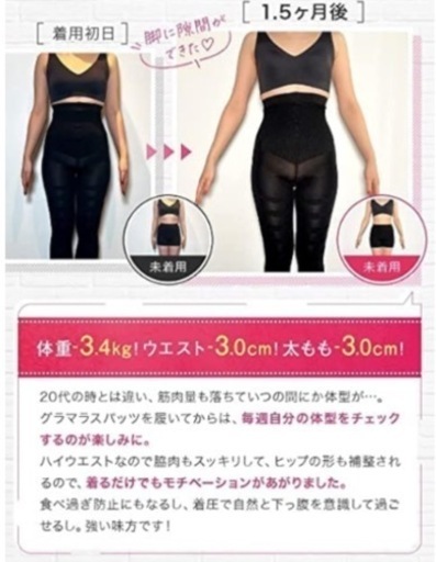 着圧スパッツ　グラマラスパッツS〜M