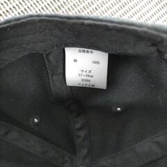 帽子　キャップ　黒の画像