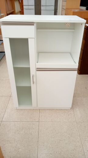 ★ジモティ割あり★ ニトリ レンジ台 白 H110.5×D39.5×W75 クリーニング済み TJ3694