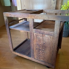 昭和レトロ　ワゴン台　　の画像