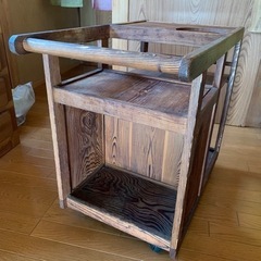 昭和レトロ　ワゴン台　　の画像