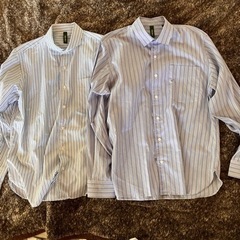 2枚セット ZOZOで購入 ストライプシャツ M