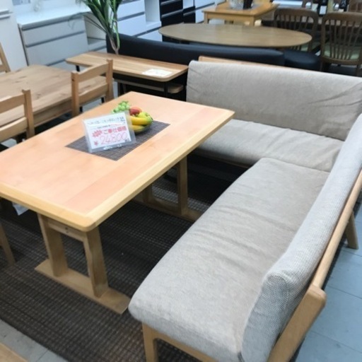 コーナーソファー、こたつテーブルダイニングセット