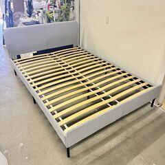  15595  IKEA ダブルベッドフレーム　SLATTUM   ◆大阪市内・東大阪市他 5,000円以上ご購入で無料配達いたします！◆ ※京都・高槻・枚方方面◆神戸・西宮・尼崎方面◆奈良方面、大阪南部方面　それぞれ条件付き無料配送あり！            