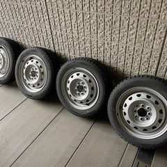 スタッドレスタイヤ4本　鉄ホイール　155/65 R14