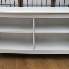 R072 IKEAイケア BRUSALI ブルサリ テレビ台, ホワイト120x36x62 cm Used・美品の画像