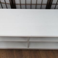 R072 IKEAイケア BRUSALI ブルサリ テレビ台, ホワイト120x36x62 cm Used・美品の画像