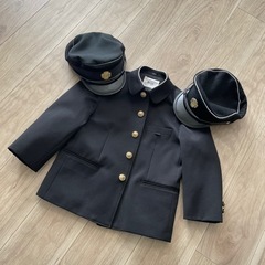 【美品】総社小学校 男の子125A学ラン&冬夏帽子55サイズ