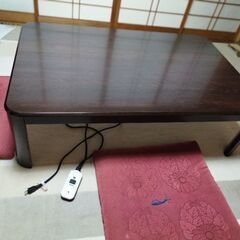 🙂中古三菱電気こたつ、布団、毛布付、ヒーターは取替て新品同様ですの画像