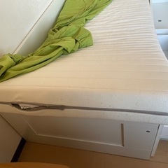 IKEA ベッド マットレスありの画像
