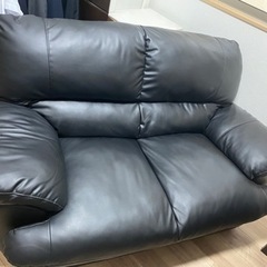 2人掛け　ニトリ　ソファ　ブラック