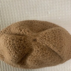 手編み　ベビー　ニット帽の画像