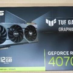 ASUS TUF RTX 4070 Ti 12G GAMING グラボの画像