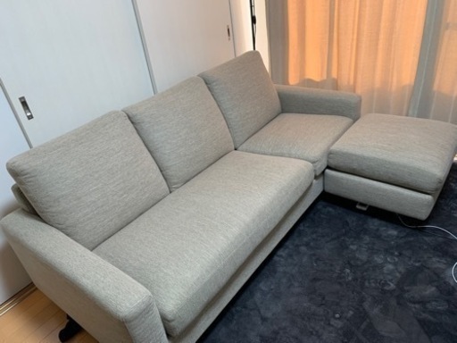 福岡市内 ソファー L字  ベージュ 美品 取りに来れる人