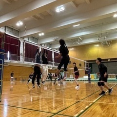 楽しくバレーの試合